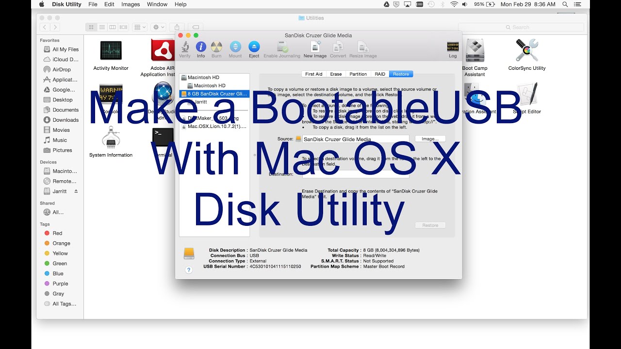 bootable usb creator software for mac